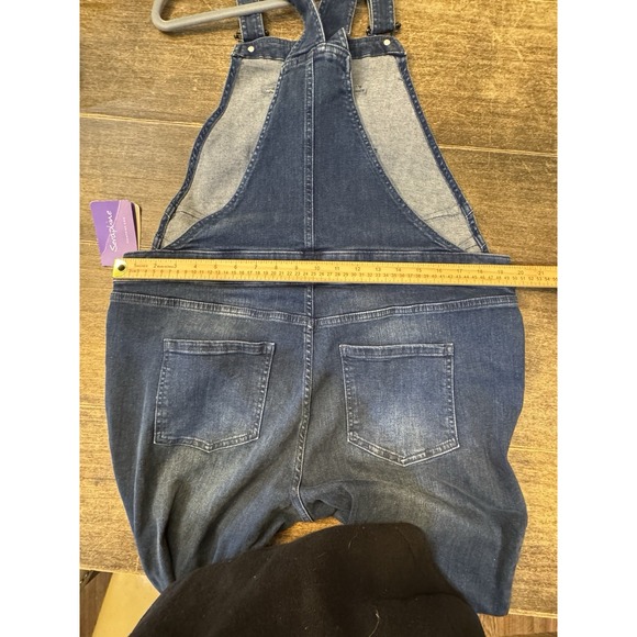 Seraphine‎ Maternity Denim Overalls Womens Size 10 Straight - Picture 10 of 12